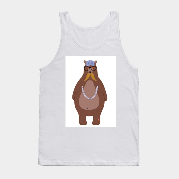 BEAR. Chain Daddy Tank Top by BellyMen